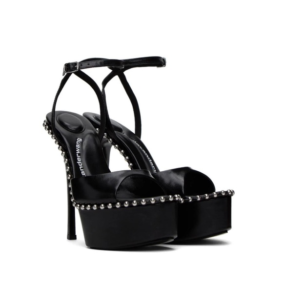 Alexander Wang Nova Ankle Strap 145 Studded Platform High Heel Sandals 35.5 NEW - Picture 8 of 16